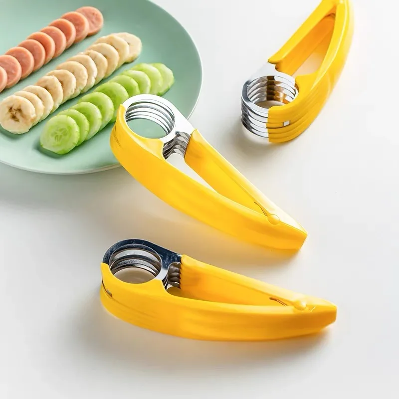 

Banana Slicer Time-saving Food-grade Cucumber Sausage Vegetable Fruit Knife Ham Platter Kitchen Tools Convenient