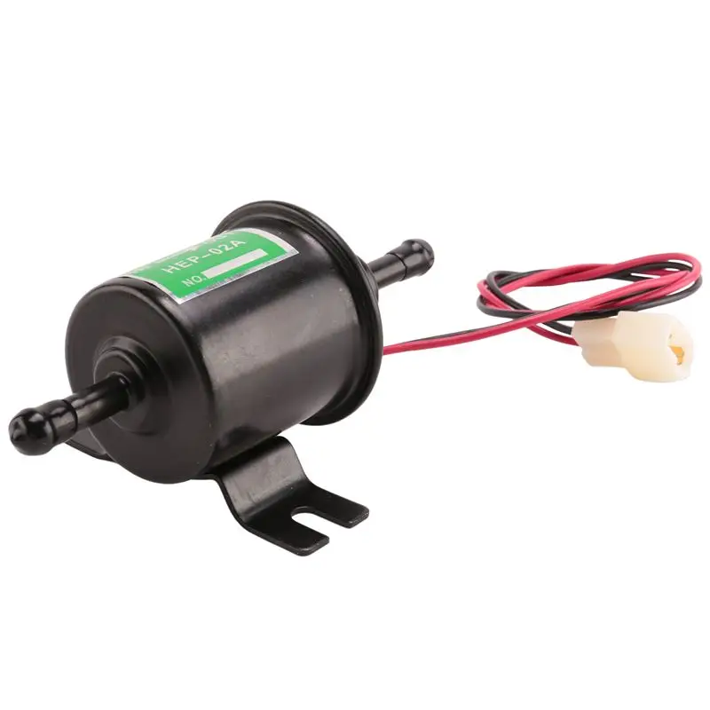 Universal 12V Heavy Duty Electric Fuel Pump Metal Solid Petrol Inline Fuel Pump Transfer Pump 12 Volts HEP-02A
