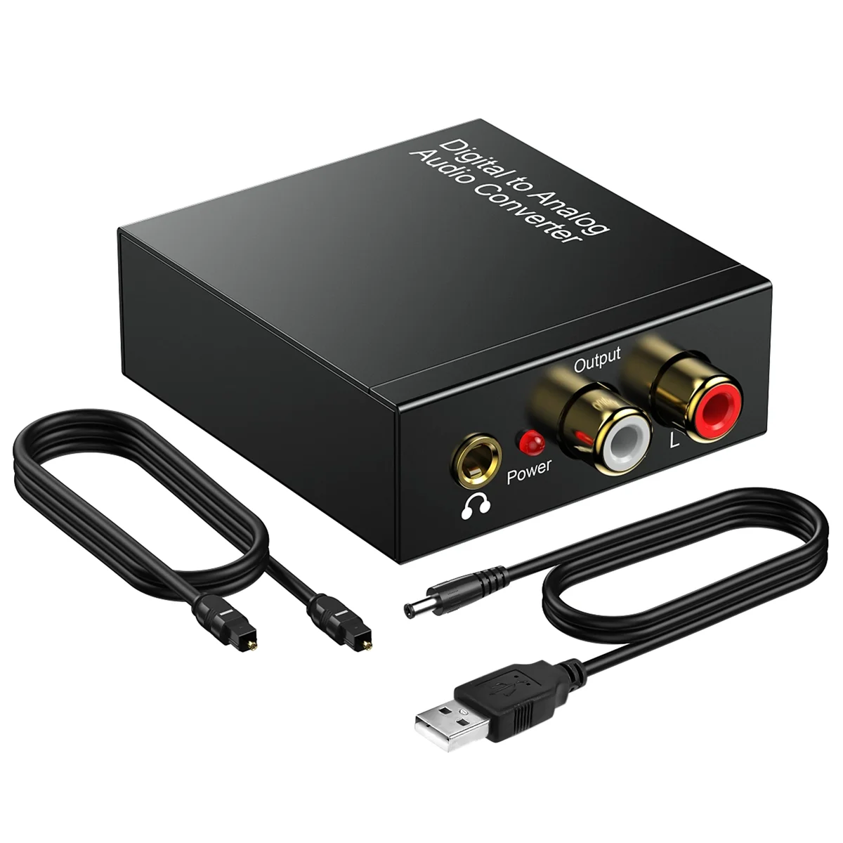 HEIßER Tragbare 3,5mm Jack Koaxial Optische Faser Digital-Analog Audio AUX RCA L/R Konverter Digital Audio decoder Verstärker