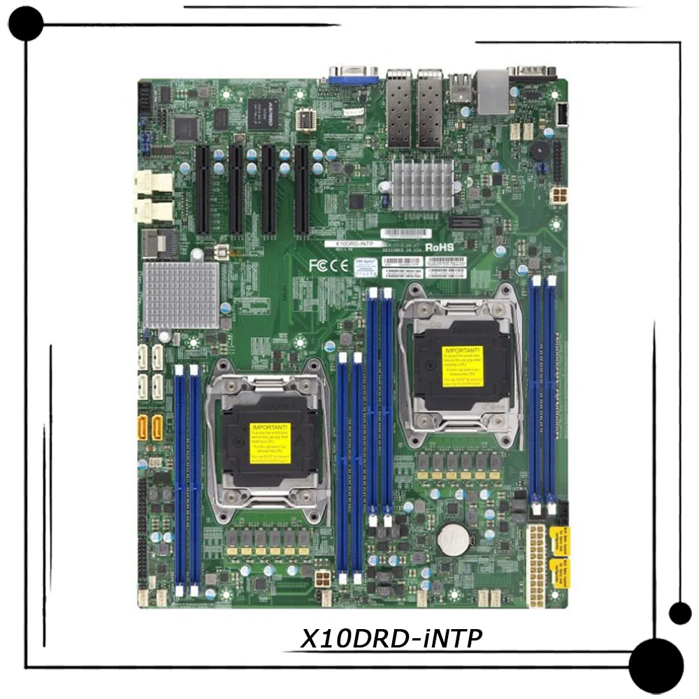 

Материнская плата X10DRD-iNTP, для двухстороннего сервера Supermicro, LGA 2011 C612, Xeon E-ATX v3/v4, 3,0 DDR4, PCI-E