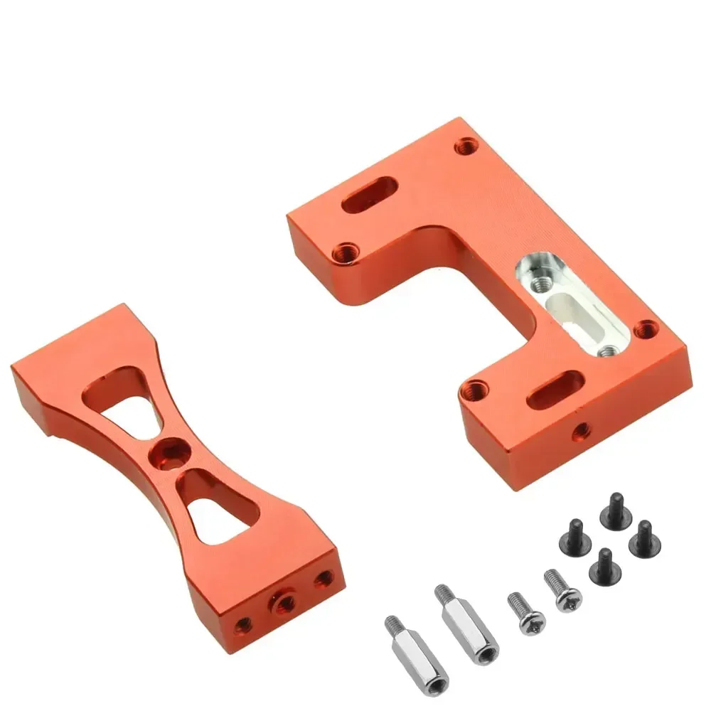 Suporte de montagem fixo servo direção de metal para WPL 1/16 MN D90 99s RC Car Upgrade Parts Acessórios