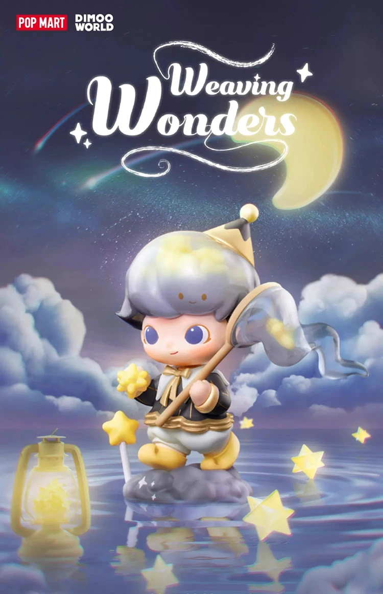 Original Dimoo Weaving Wonders Series Action Figure Blind Box Mystery Box Cute Cartoon Figure Collect Model Girls Birthday Gift