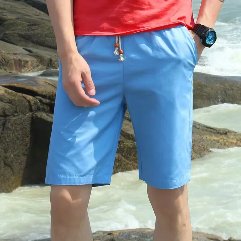 

Waist Hanging Drawstring Sports Shorts New Men's Casual Shorts Retro Classic Color Clothing Fitness Jogging Pants