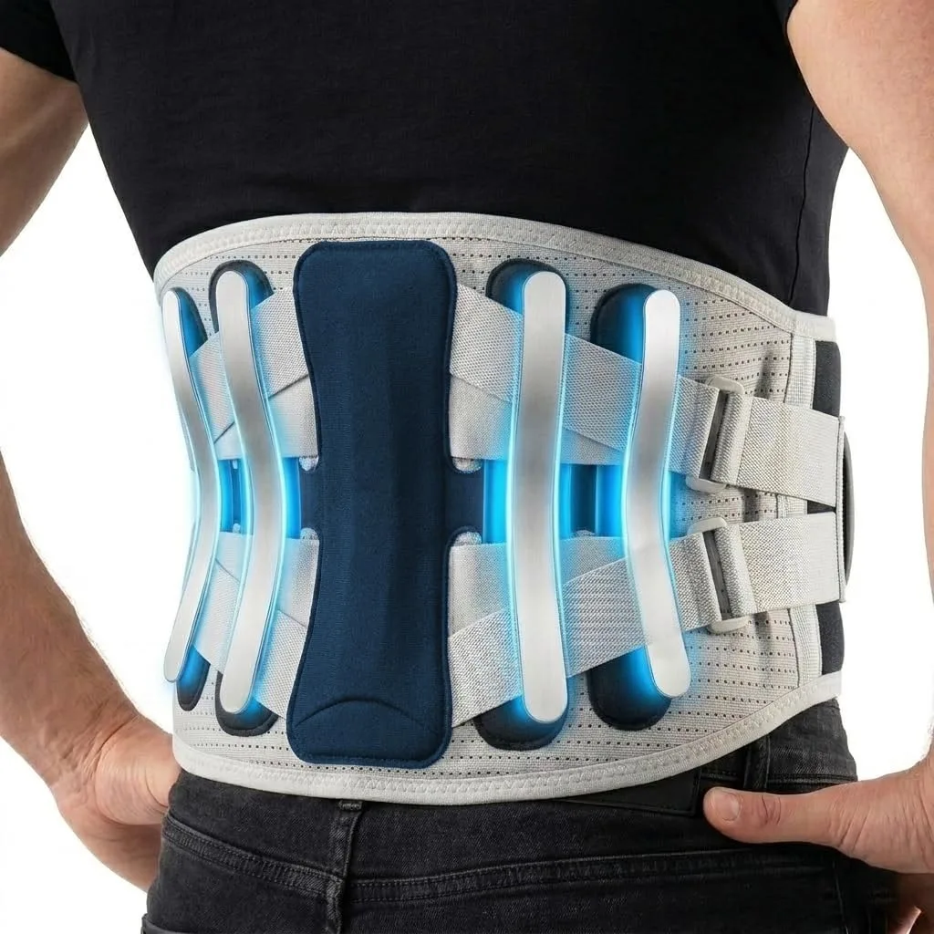 Back Brace Support Belt for Lower Back Pain Relief Adjustable Men Women Waist Lumbar Support Sciatica Scoliosis Herniated Disc