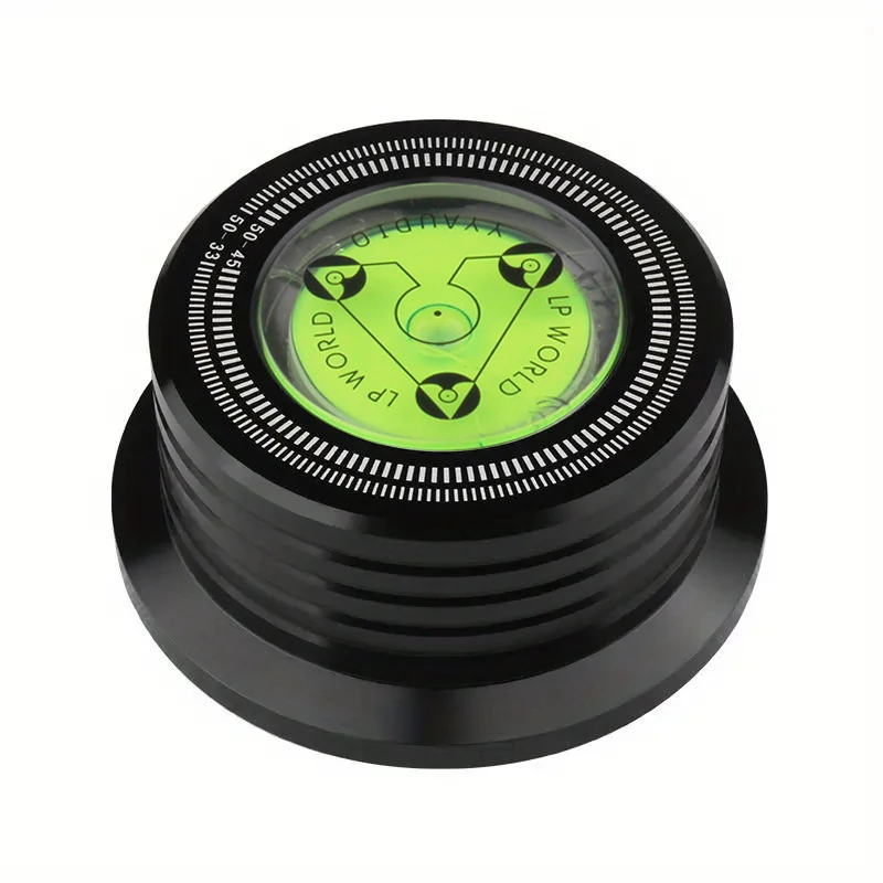 YYAUDIO Universele 50Hz LP Vinyl Platenspeler Disc Draaitafel Stabilisator met Niveau Aluminium Gewicht Klem Muziekspeler