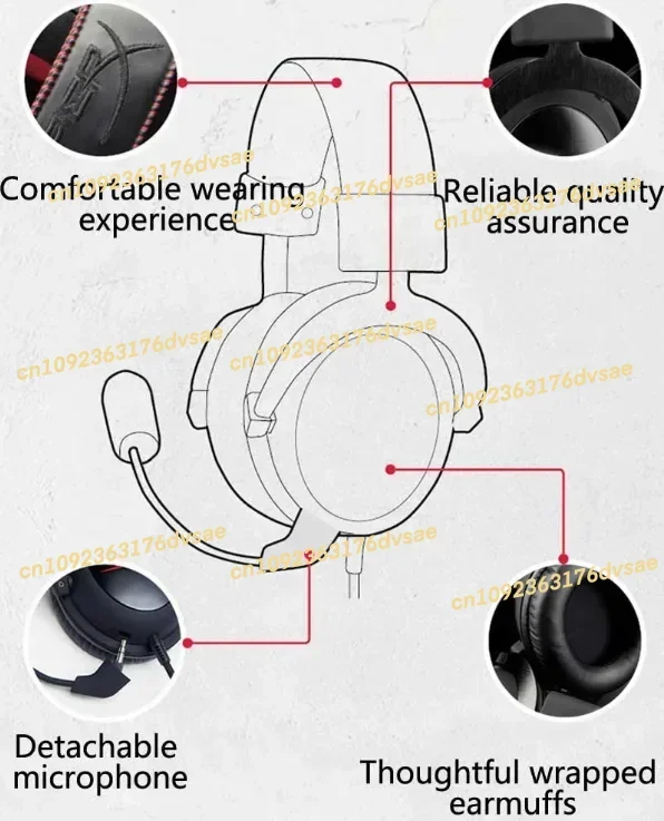 

2025HyperX Cloud Core 7.1 Surround Gaming Headphones Wired Headset With Noise Cancelling Microphone Original 100% wholesale