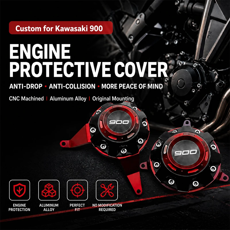 CNC Aluminum Motorcycle Engine Protector Cover Crash Guard For Kawasaki Z900 Z900ES Z900 SE 2017-2026 Anti-drop Engine Side Cove