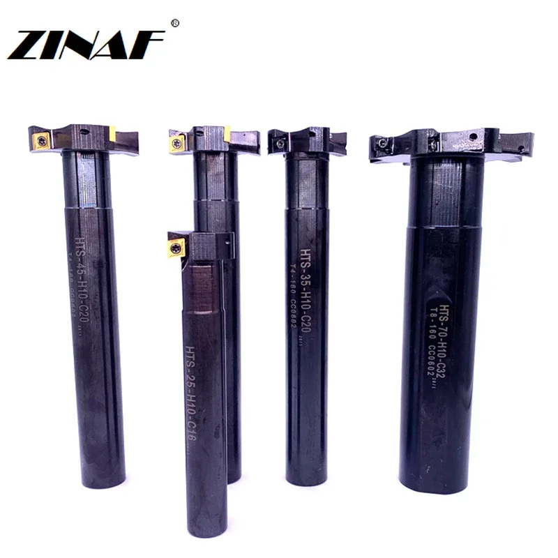 Fresa T-slot Slot Trapezoidal Fresa Lateral para Máquina Cnc Ccmt060204 20 Mm100 mm Série Hts