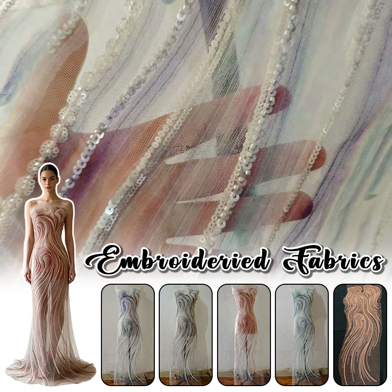 45x130cm-pearl-embroidery-banquet-clothes-fabric-tie-dyeing-embroidery-fabric-sea-tide-shape-blue-purple-fabric