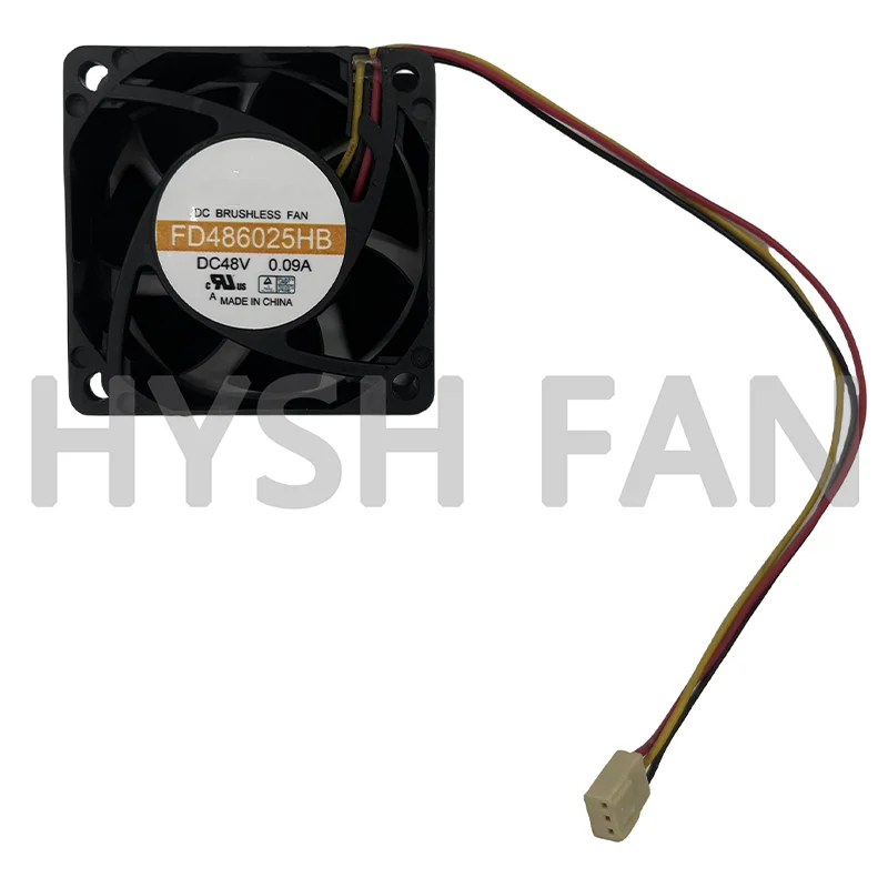 FD 486025 HB 6025 6CM 0.09A DC48V 2/3 Ventilador de cables