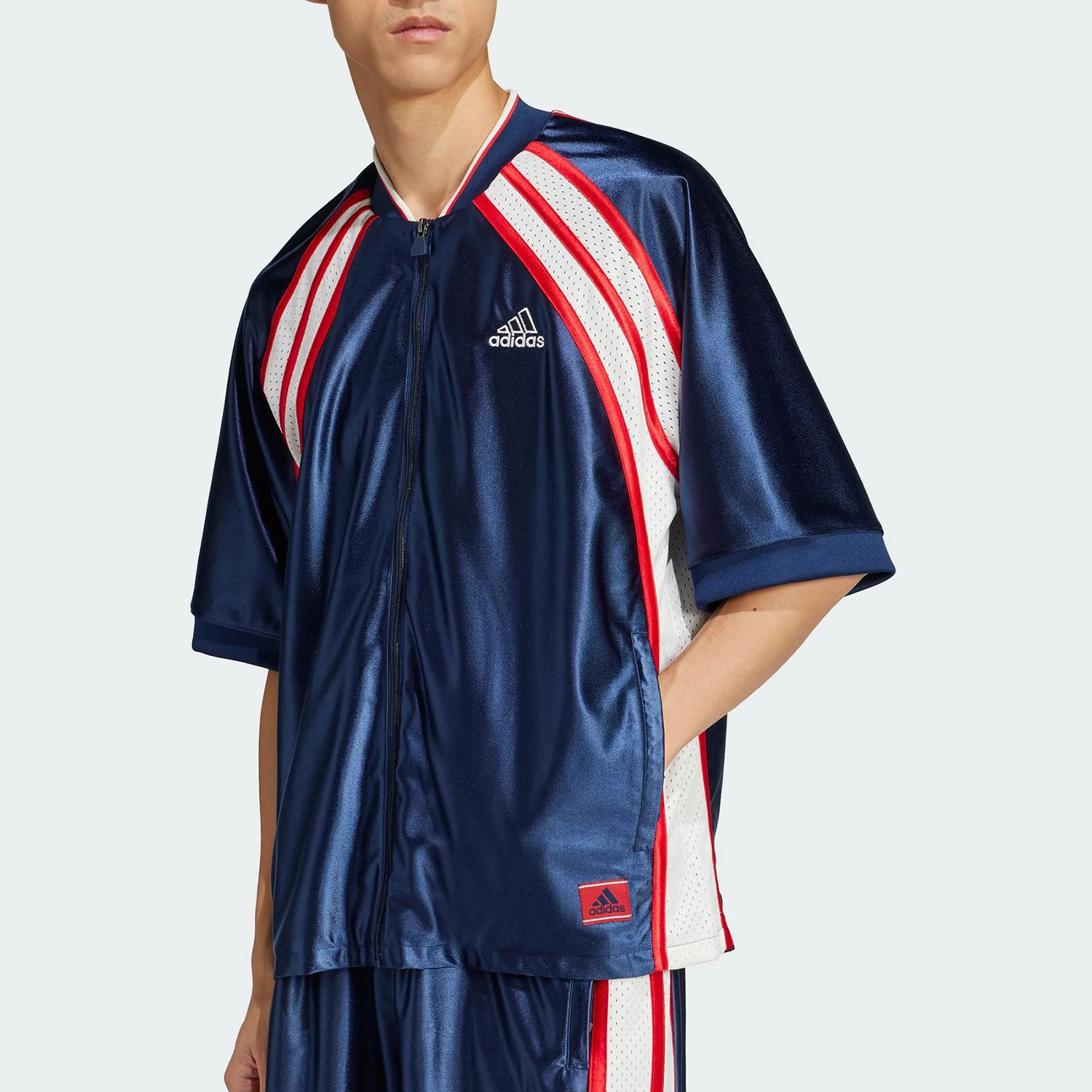 

Adidas Originals 2025 Spring New Season Men's Patchwork Loose Short Sleeve JD5410