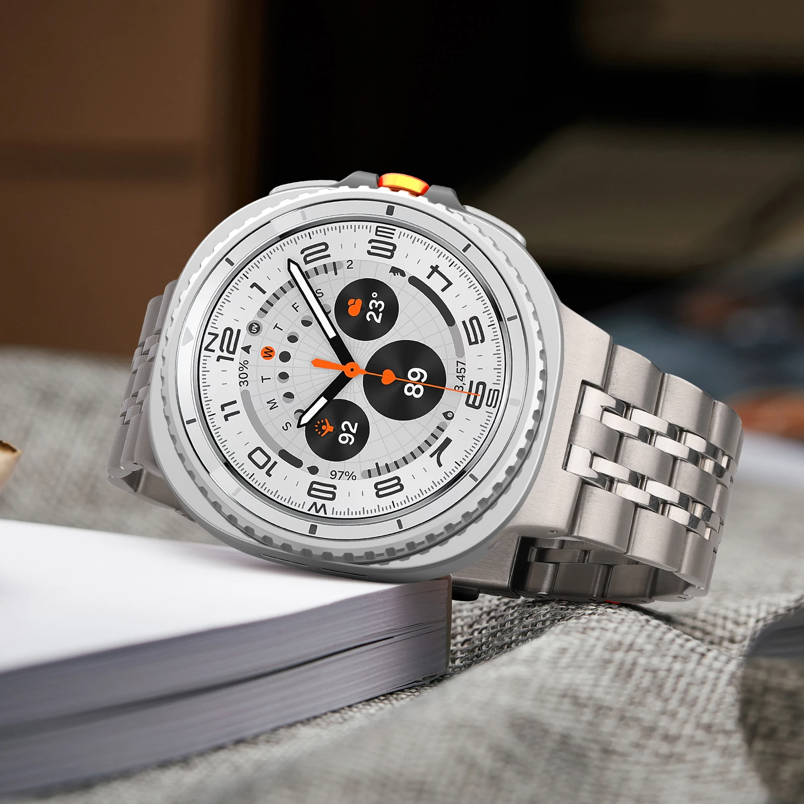 Металлические ремешки для Samsung Galaxy watch 8/8 classic 40 мм 44 мм 46 мм Браслет из нержавеющей стали Correa Galaxy watch 8 Bands