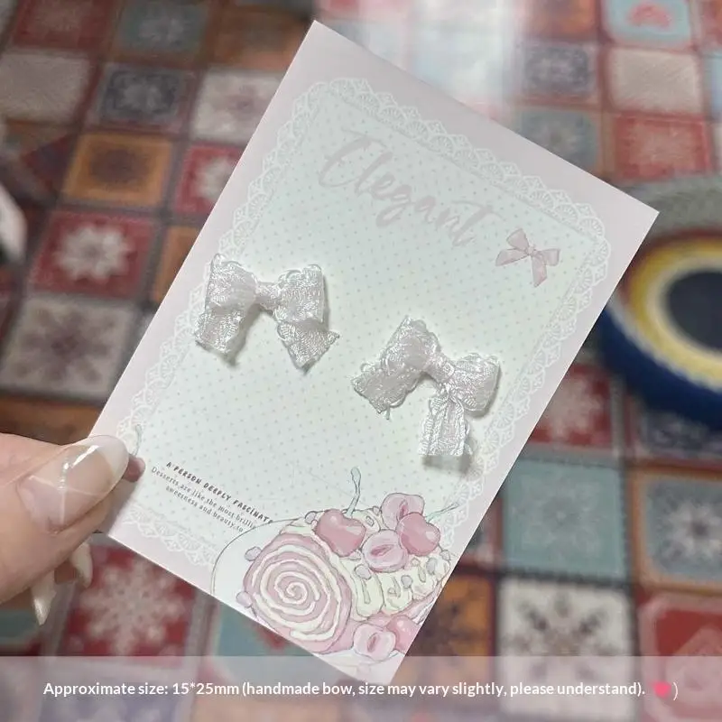Kleiner Punkt-Schleifenanhänger, flacher Aufnäher, Schmuckherstellung, Scrapbooking, DIY, Party-Haarspangen-Accessoires, Heimdekoration, Bastelarbeiten – Detail 16