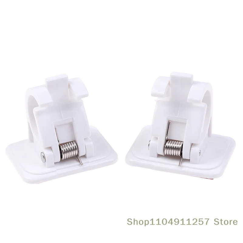 Self Adhesive Hooks Curtain Rod Bracket Drapery Hook Holders Fixings Rod Holder