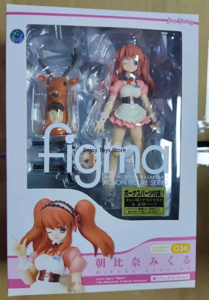 

Японская версия: Figma 036 Микуру Асахина (наряд горничной) - Меланхолия Харухи Сузумія, шарнирная фигура