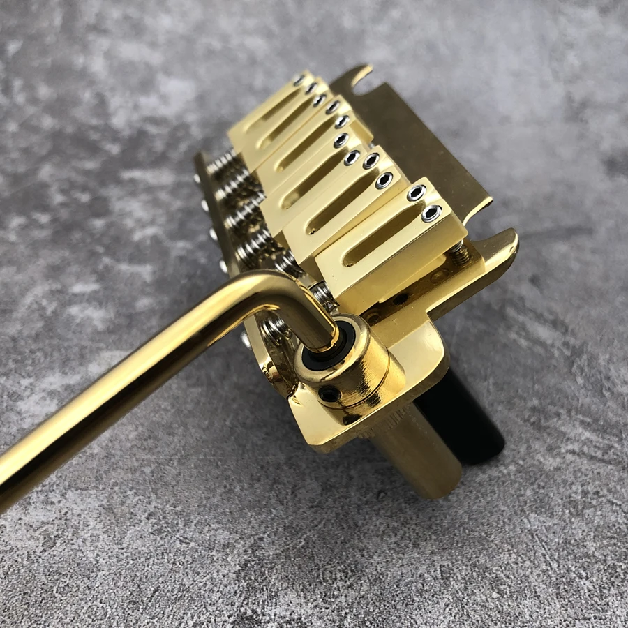 510 Two Point Gold Finish Alloy Block Guitar Tremolo Bridge For Suhr Strato Tom Andersston Guitar Well view 3