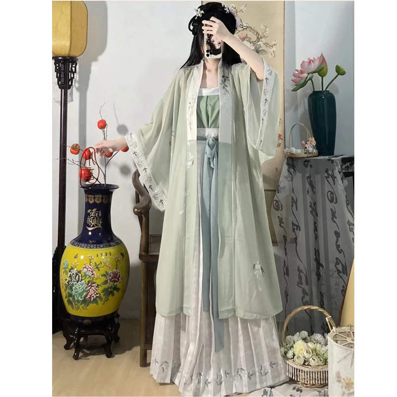 Tenue traditionnelle chinoise de la dynastie des chansons pour femmes, Hanfu, robe de danse orientale, Costume d'halloween