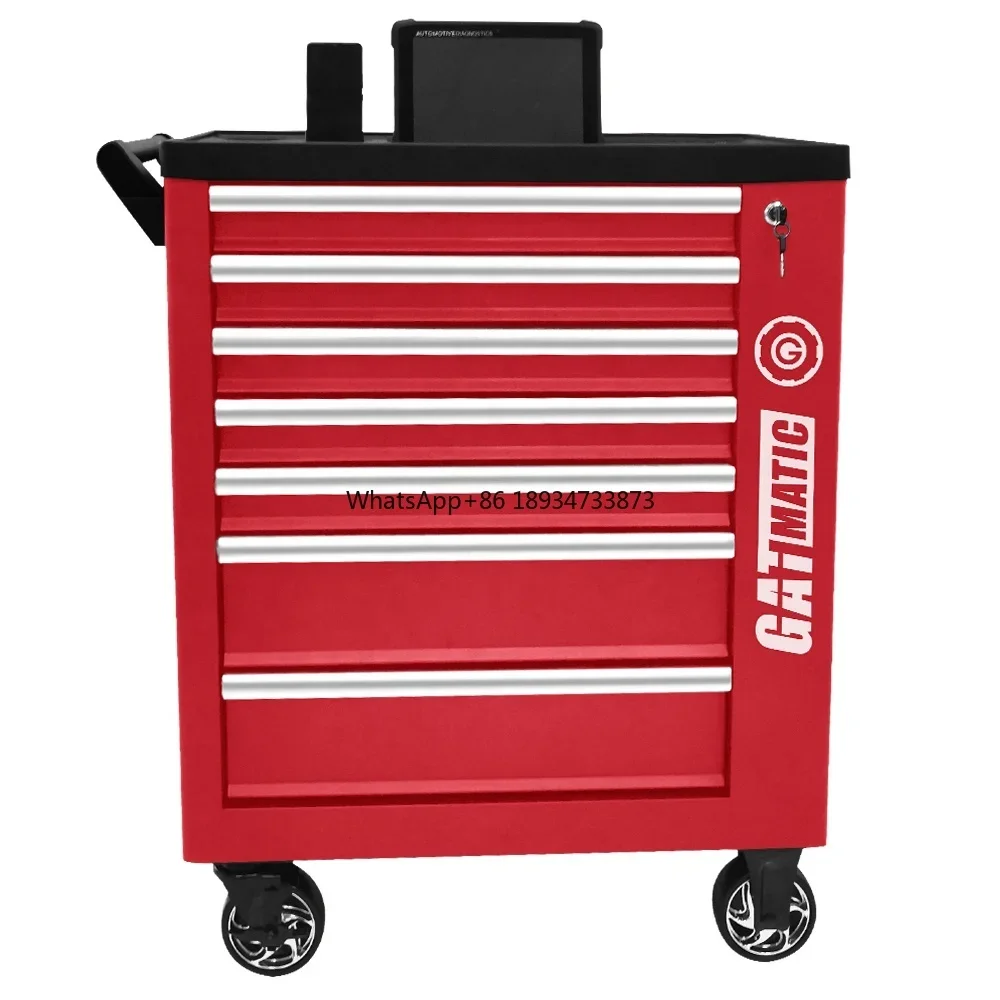 Custom 7 Drawers Garage Diagnostic Workshop Tool Cabinet Cart Trolley Box Set