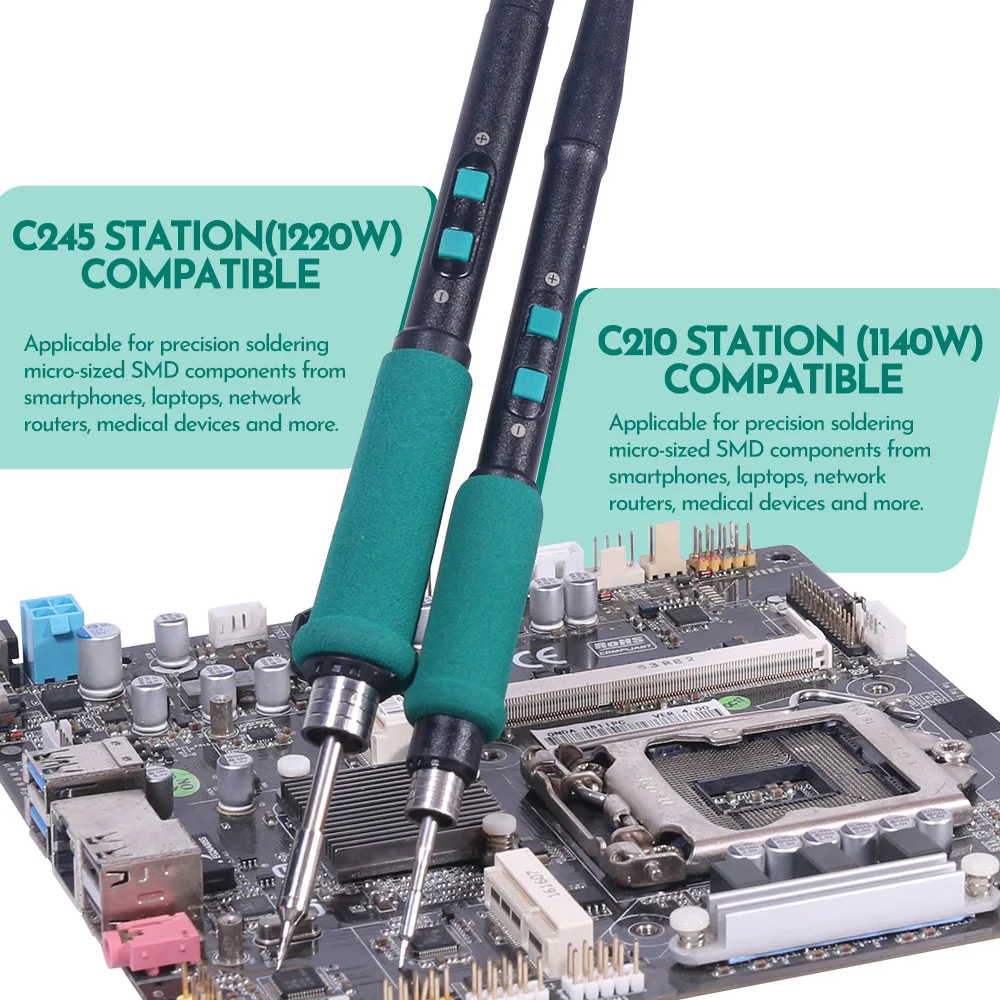 YIHUA 992D-III Hot Air Gun C210 C245 Dual Soldering Iron Micro Precision Soldering Station Rework Station