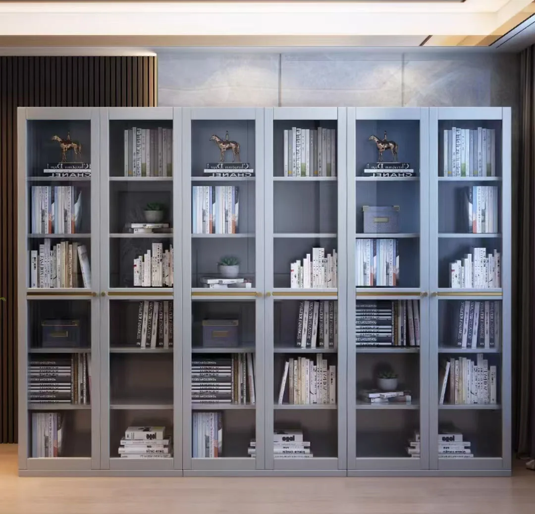 

Home Furniture Living Room Showcase Library Bookcase With Ladder Solid Wood Cabinet Bookcase White Book Shelf Storage