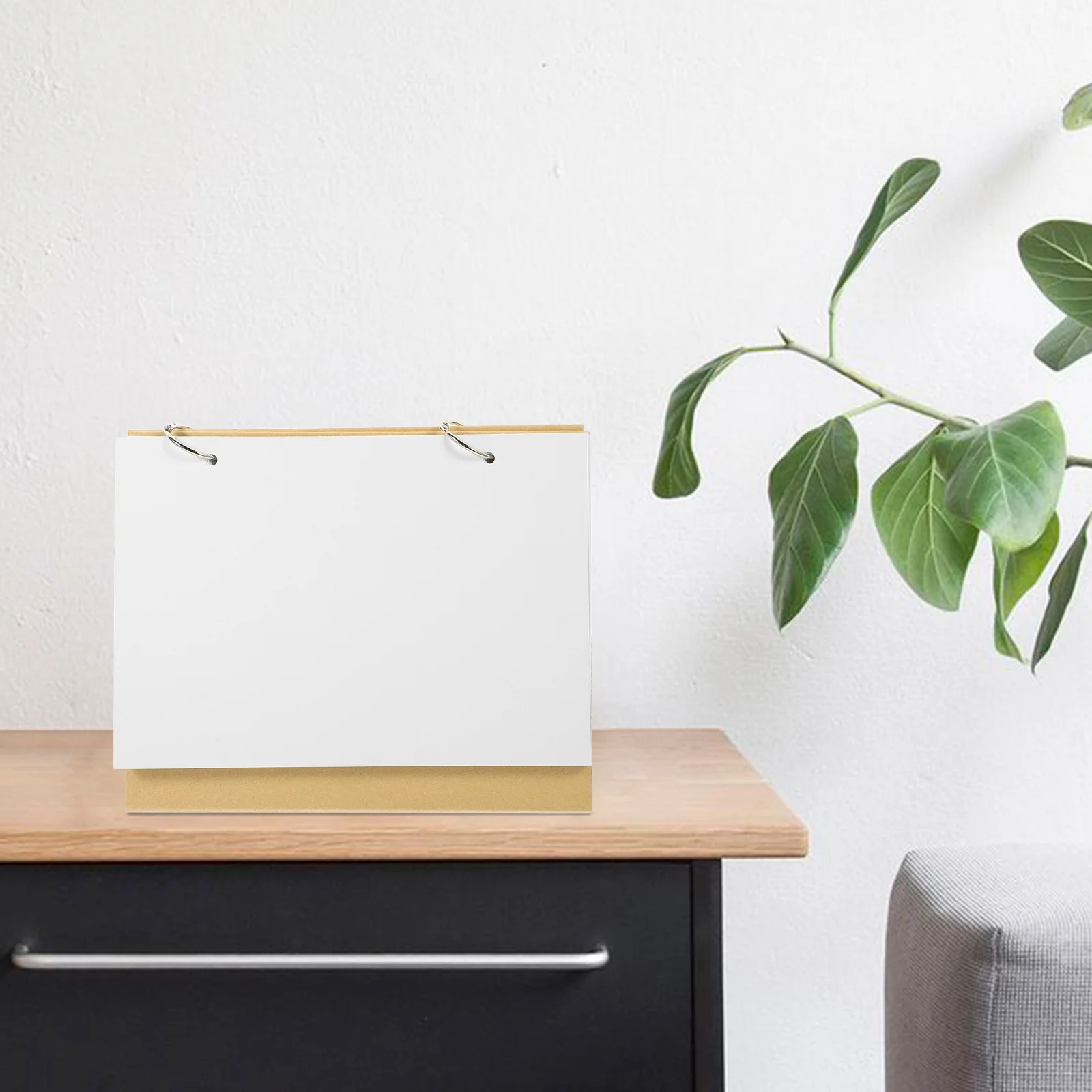 

Handmade DIY Blank Desk Calendar Sturdy Desktop Table Organizer Monthly Planner Office School Decorative Standing Calendar Memo