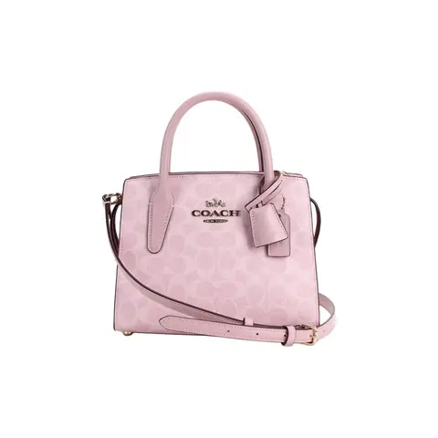 COACH Andrea Bolso Lady Dior de cuero artificial, bolso de hombro, bolso cruzado, bolso pequeño para mujer rosa CV974-IMPO