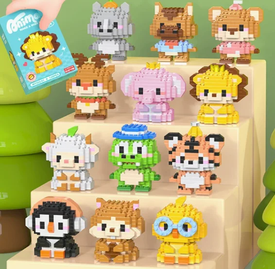 

Adults Animals Micro Particle Building Blocks Toy for Children 6 to 12 Years Old Boy Birthday Gift Dog Cat Mini Bricks Girl Toys