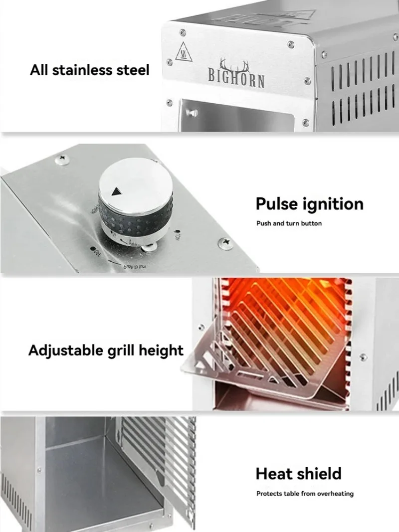 

Многофункциональная газовая гриль-плита для стейков из нержавеющей стали, устойчивая к высоким температурам