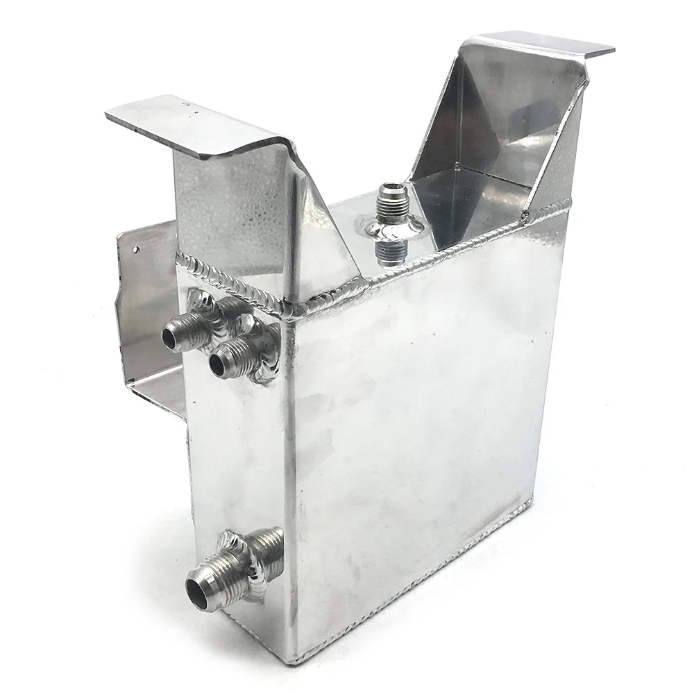 High Quality Aluminium 1.5L Undercar Fuel Surge Tank For 044 Fuel Pump an Dash Fittings Under