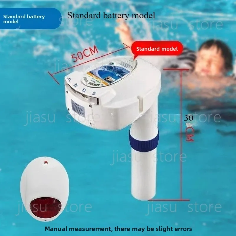 Wireless Solar Pool Alarm for Child Safety, Remote Control Swimming Pool Security Device with Auto Alert System, IP67 Waterproof