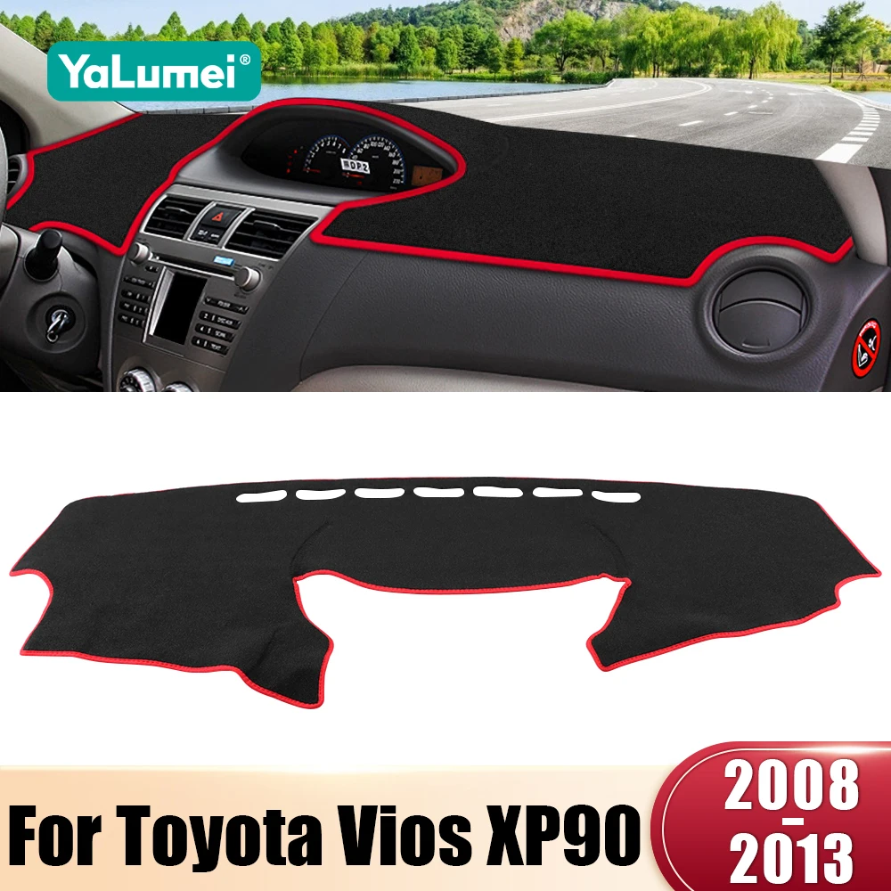 

For Toyota Vios XP90 2008 2009 2010 2011 2012 2013 Car Dashboard Cover Avoid Light Sun Shade Anti-UV Carpets Non-Slip Mat