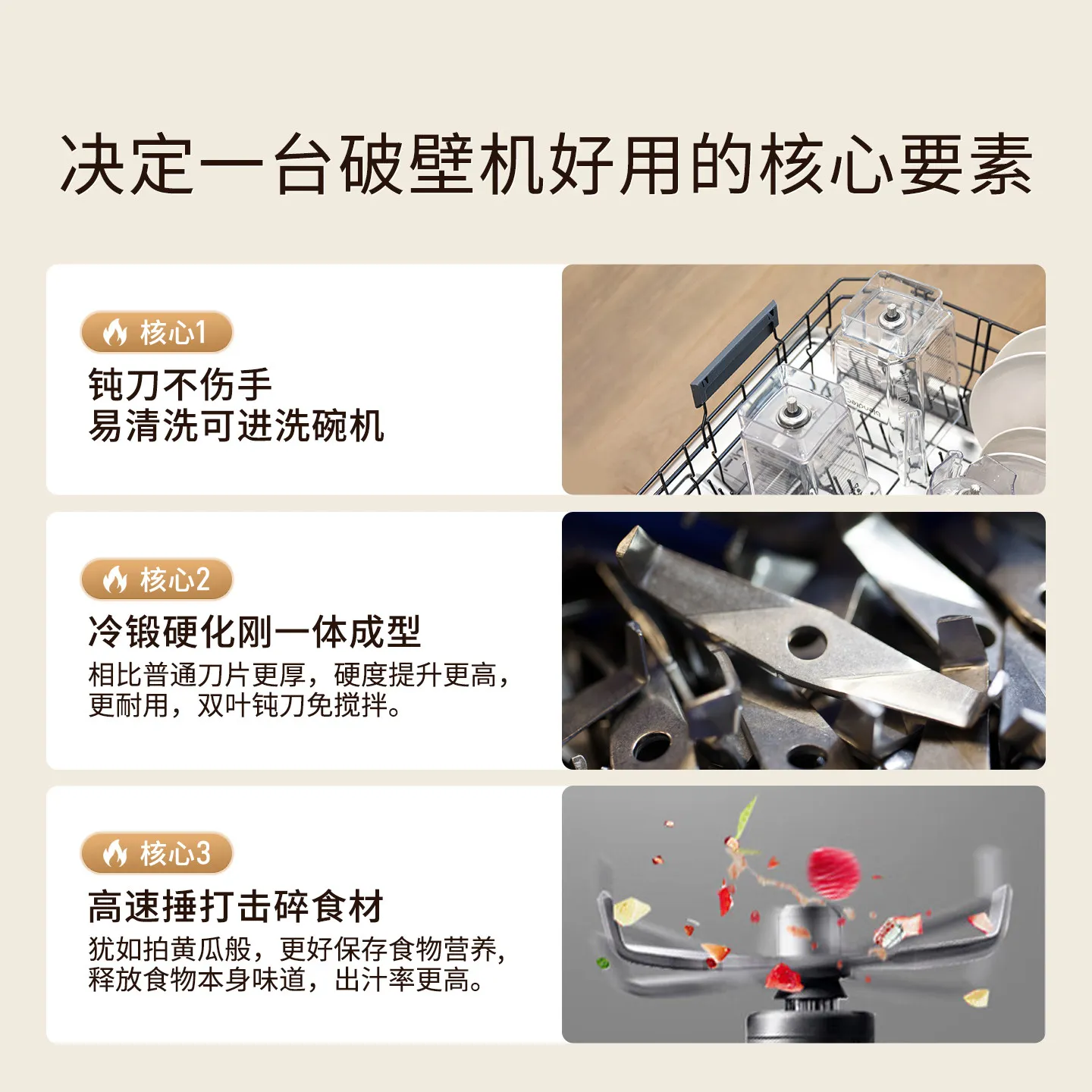 Multifunctional household high-power self-cleaning juicer, filter-free wall breaker 650