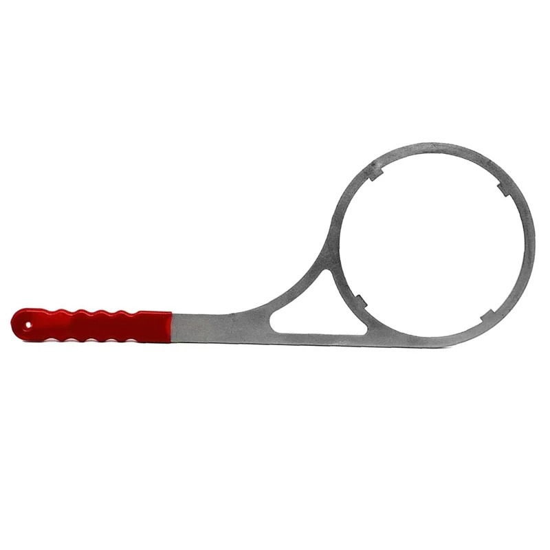 

-AT37 6.25" Heavy Metal Wrench Replaces Plastic Wrench Extended Handle With Rubber Wrapping Providing Water Filter Tools