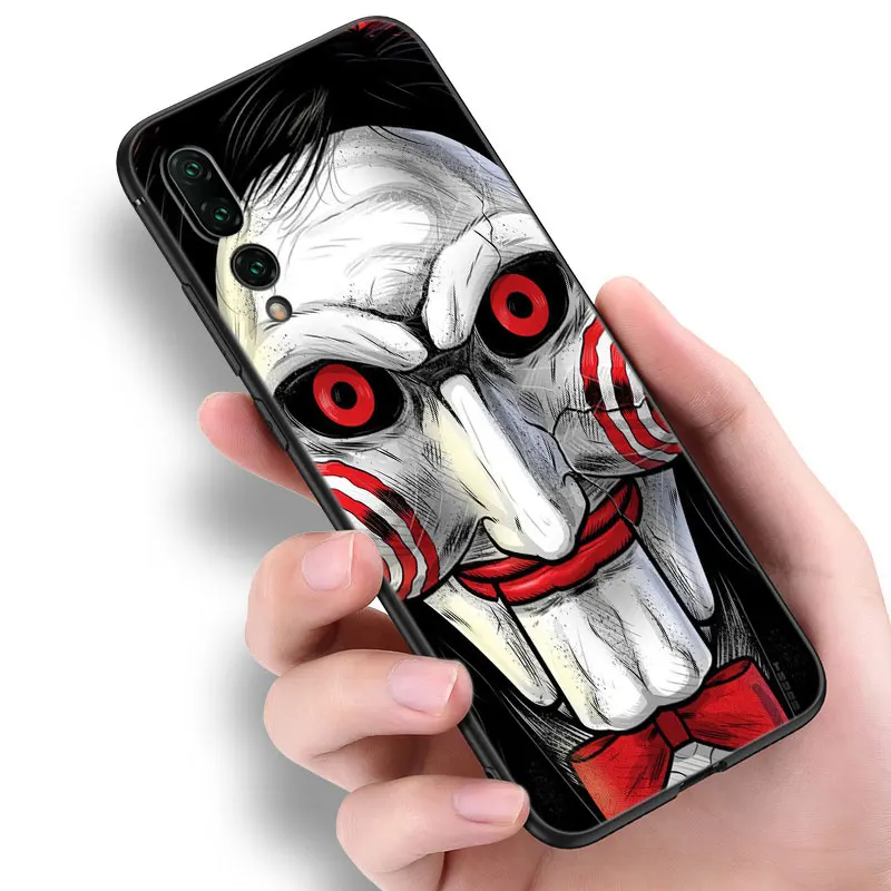 The SAW Horror Film Black Silicone Phone Case For Huawei P10 P20 P30 P40 Lite P50 P60 Art P50E P Smart Z 2018 2020 2021 Pro 2019