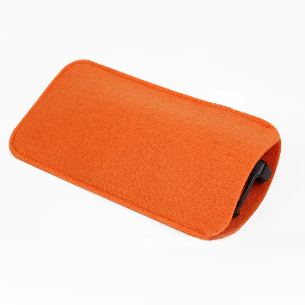 

5Pcs Felt Eyewear Case Sunglasses Pouch Reading Glasses Bag Pen Holder Accessories Dark Gray Orange Red Green