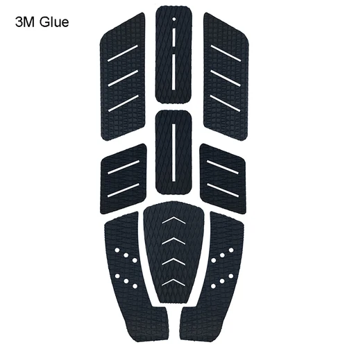 Imagen 2 del producto 9 unid/set almohadilla de tracción para Surf tabla de Surf 3M pegamento trasero alfombrilla para pies tabla de Paddle almohadilla para pie tracción Premium EVA almohadilla antideslizante para tabla de Paddle