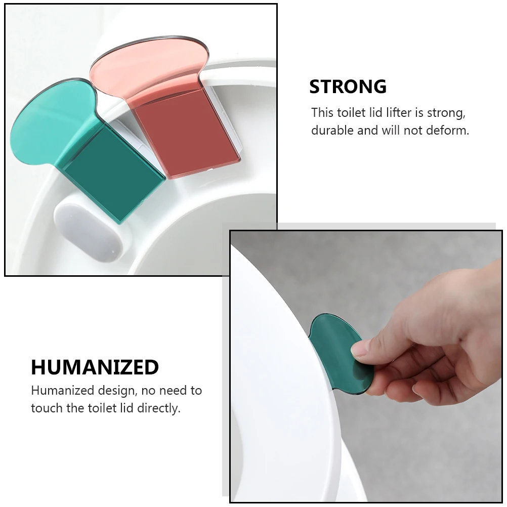 

6pcs Toilet Lid Lifter Durable Handle for Bowl Resistant Humanized Design Bathroom Supplies Closestool