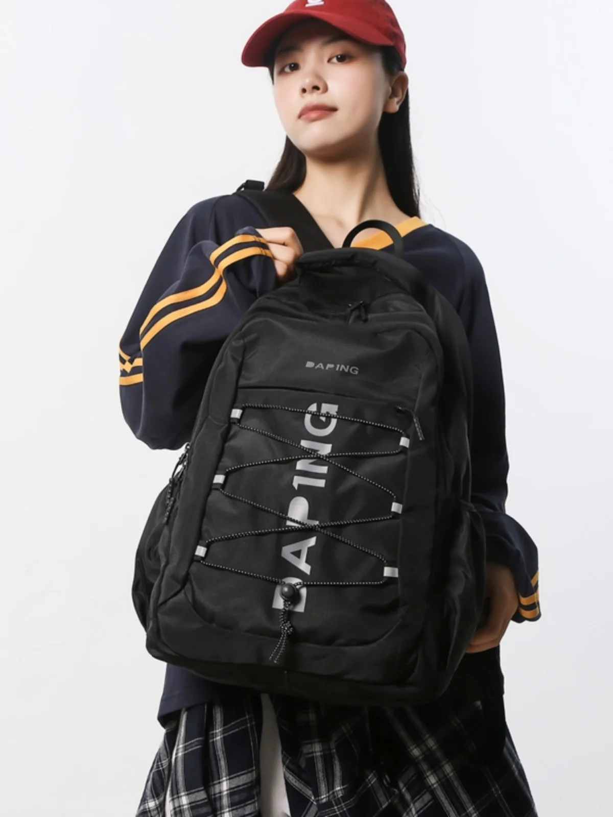 

Новинка 2025, двойная сумка для ноутбука высокой емкости, путешествия, пешего туризма, поездок на работу, сумка для ноутбука для мужчин и женщин, молодежный нейлоновый материал