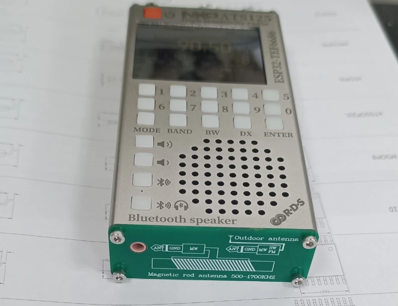 ATC ATS125 Radio Bluetooth multifuncional de alta sensibilidad Actualización FM TEF6686