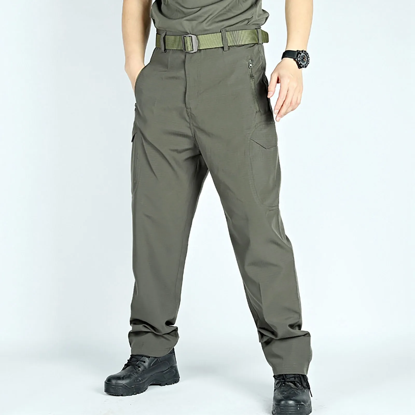 New Men Quick Drying Tactical Pants Multi-pocket Waterproof Trousers Fashion Male Breathable Cargo Pant Joggers