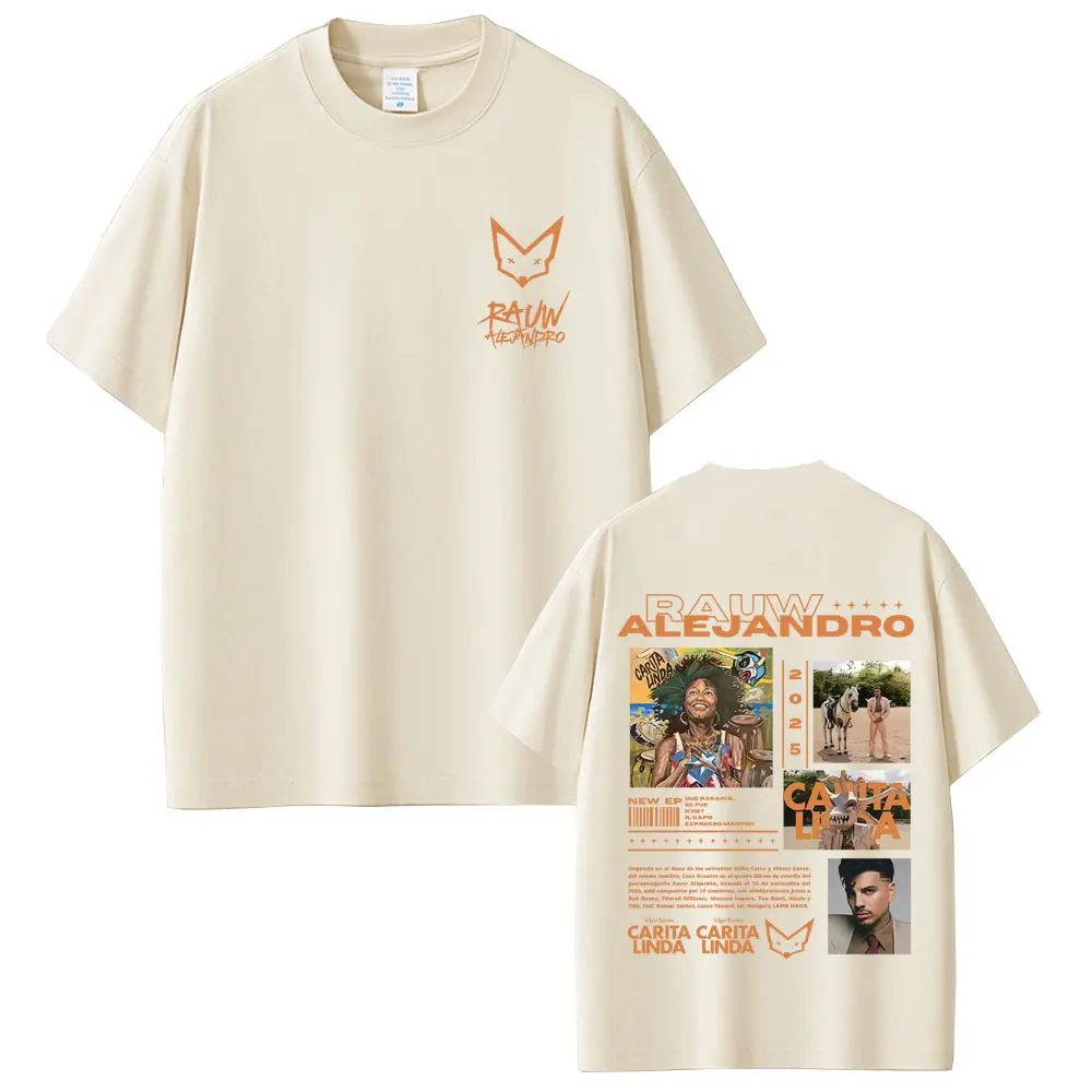 

Rapper Rauw Alejandro Carita Linda Album Graphic T-shirt Men Women Hip Hop Fashion Pop Music T-shirts Men's Oversized T Shirts