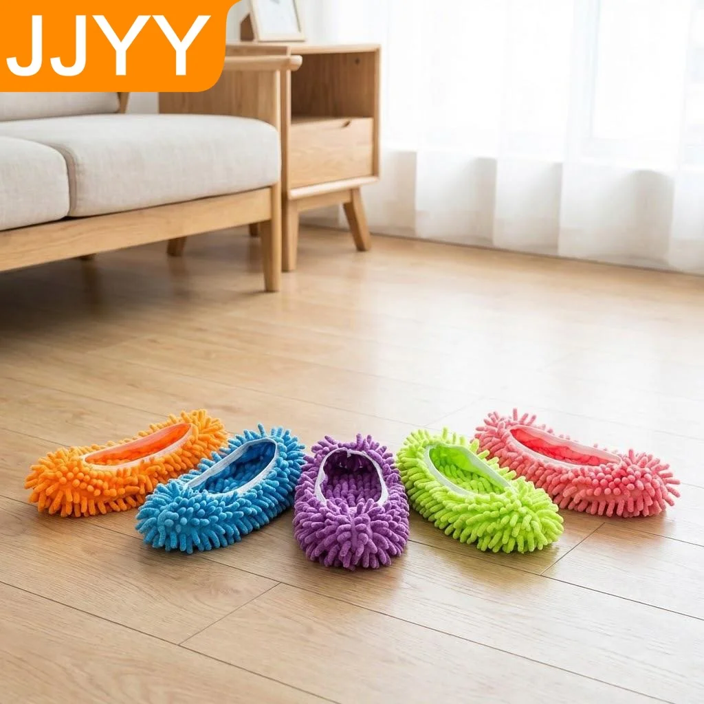 Multifunctional Floor Cleaning Dust Mop Slippers Shoe Covers for Household Cleaning Polishing Lazy Shoes Covers 1 Pair