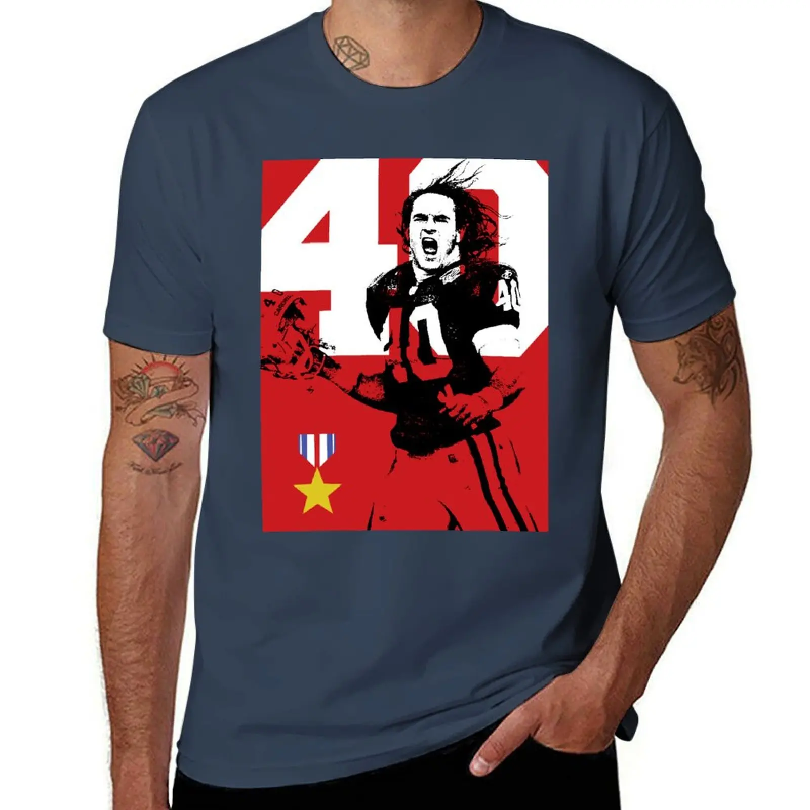 

Pat Tillman T-Shirt Plus Size Gym Sports T-Shirt