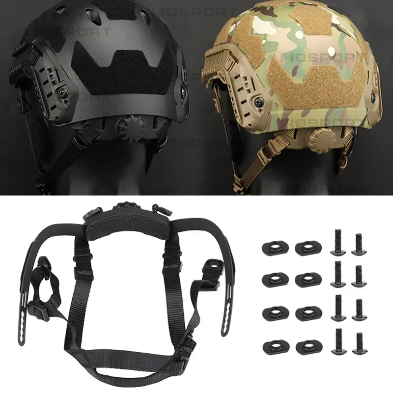 Helmet Inner Suspension System Shooting Hunting Helmets Adjustable Head Lock Strap Accessories for FAST SF HIGH CUT HELMET