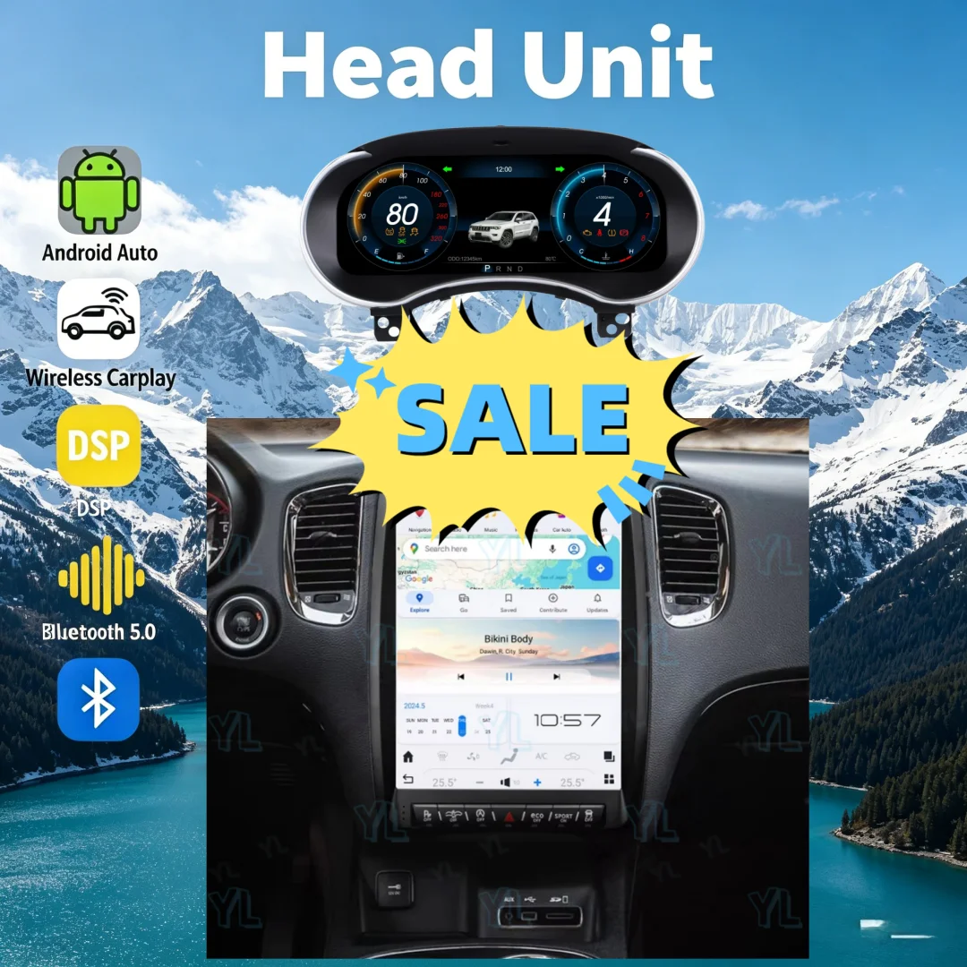 

13-дюймовый Android 13 экран-радиоприемник для Dodge Durango 2011-2020 с GPS, CarPlay, мультимедийным видеоплеером, стереосистемой, Bluetooth 5.0 и поддержкой 4G.