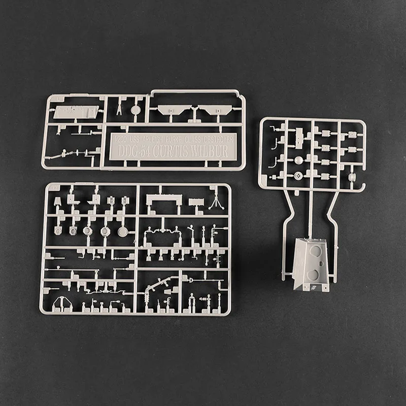 Okręt wojenny 1/200 zestaw modeli do składania niszczyciel klasy Burke, Curtis Wilbur, DDG-54 ręcznie montowany zabawka figurka prezent Model okrętu