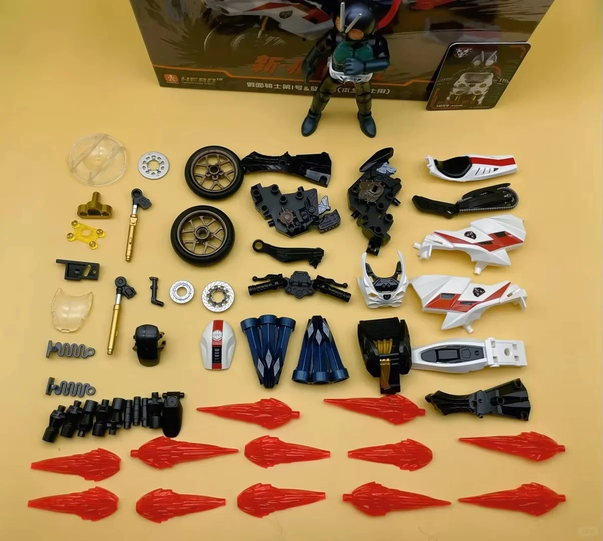 Blokees Kamen Rider figurine jouet-Shin Kamen Rider Collection classique modèle d'assemblage de moto Halloween cadeau de noël
