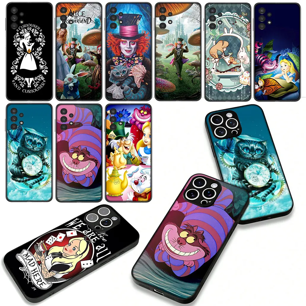 أليس في بلاد العجائب لطيف القط الغلاف ل Xiaomi Redmi ملاحظة 14 13 12 13C 14C 12C 8 برو زائد برو + 9C NFC 9A نوت 14 غطاء الهاتف #1