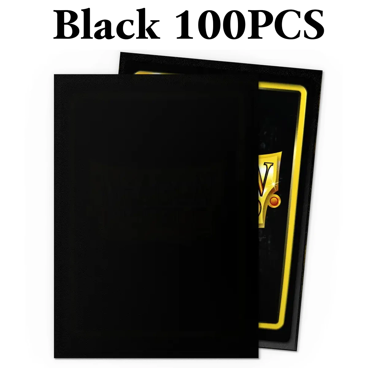 

66X91mm 100 PCS/BOX Black Matte Dragon Shield Cards Sleeve Cover Cards Protector for OPCG/PTCG/FAB Board Games Competition-level