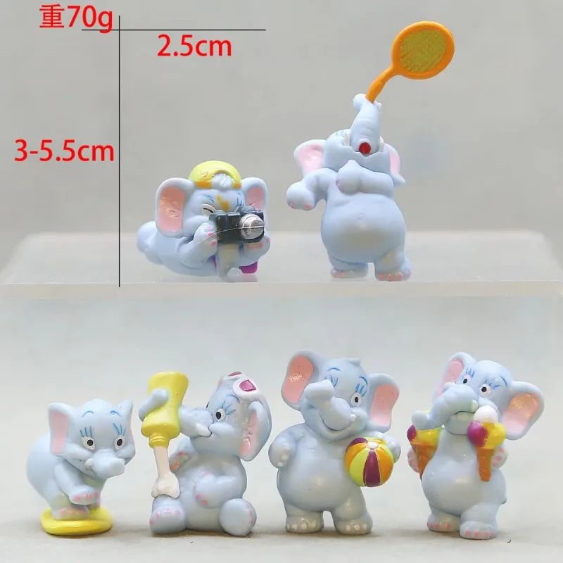 Blue Elephant Circus Handmade Twisted Egg Mini Ornament Cartoon Shaped Toy Ice Cream, Novel Children's